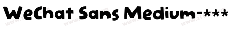 WeChat Sans Medium字体转换